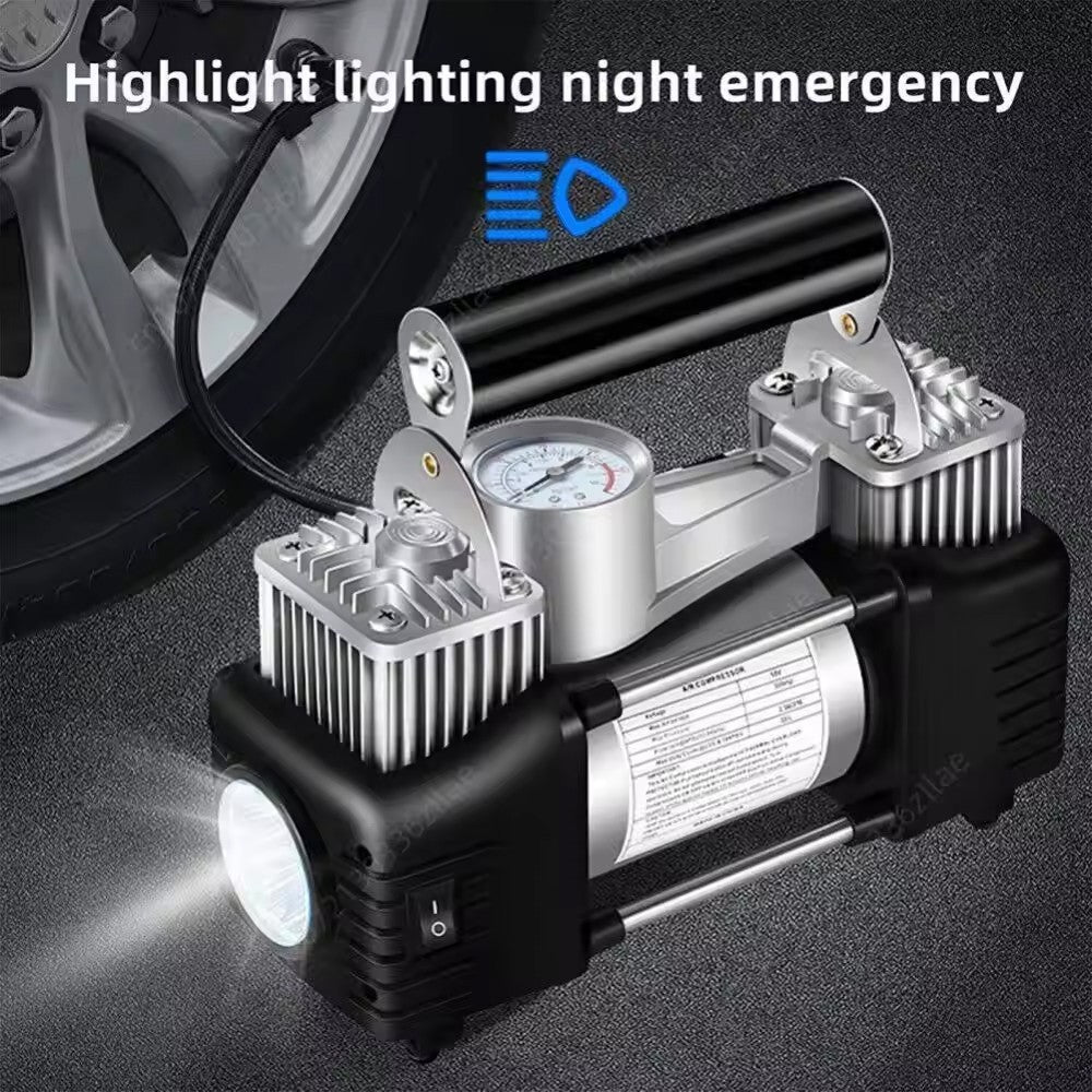 12V Portable Electric Tire Air Compressor Pump
