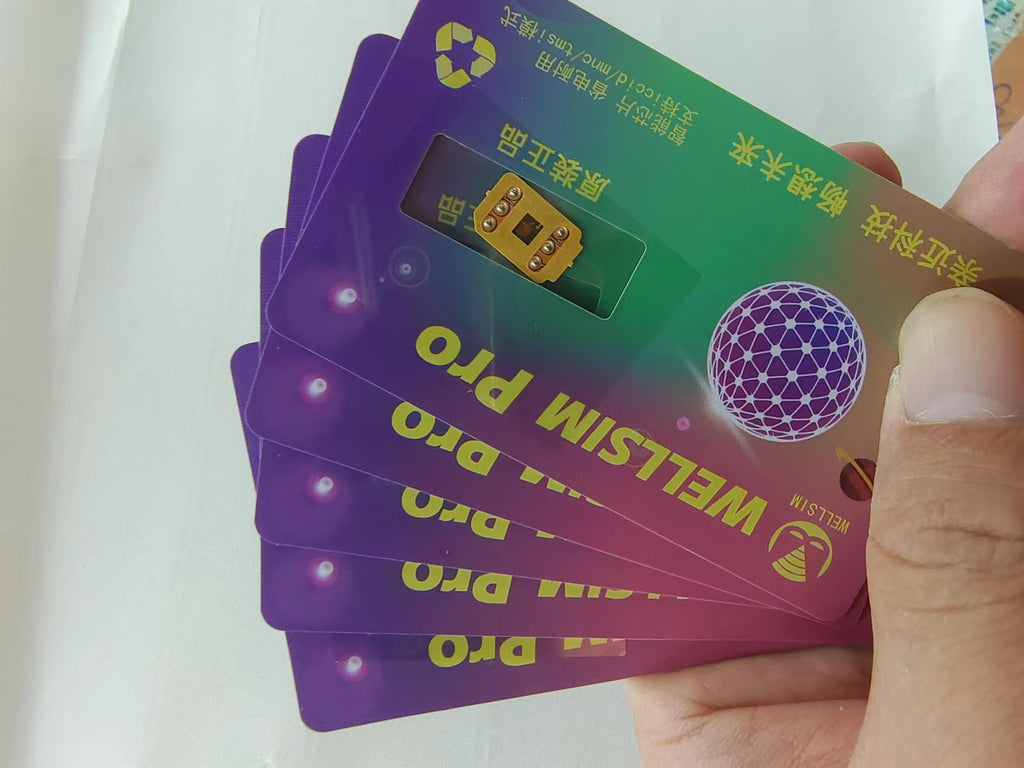 WELLSIM Déverrouiller l'autocollant de carte pour 6S SE 7 8 XR XSM 11 12PM 13 14PM