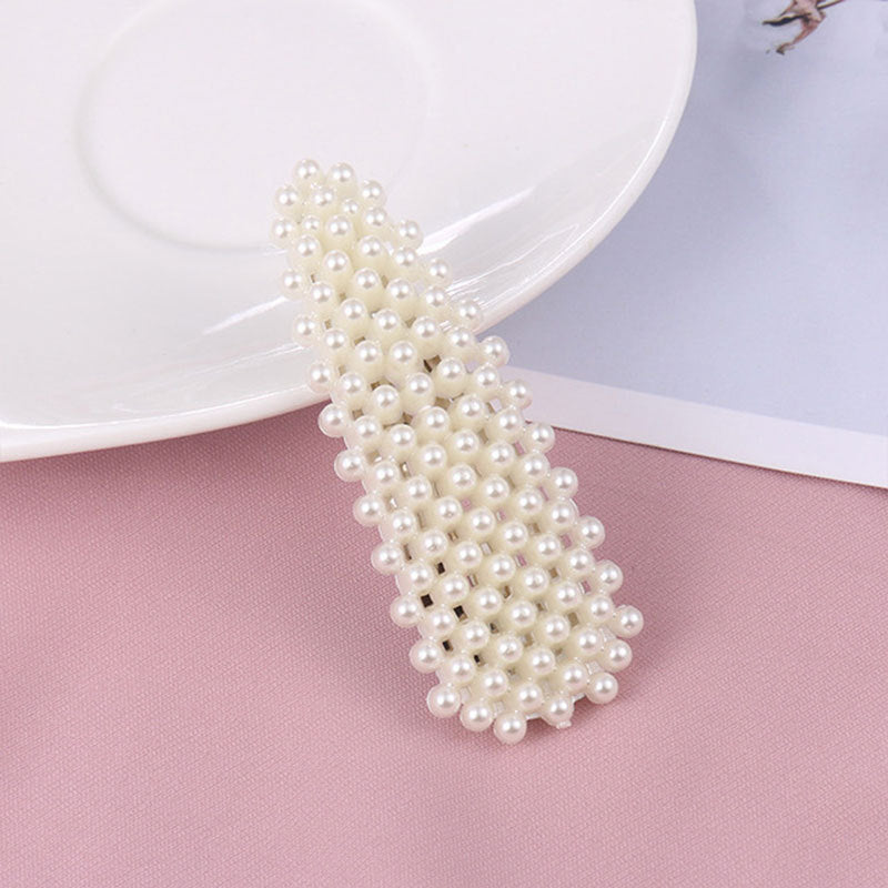 Pearl Hairpin Bangs Bijoux cheveux Tendance Lady Temperament