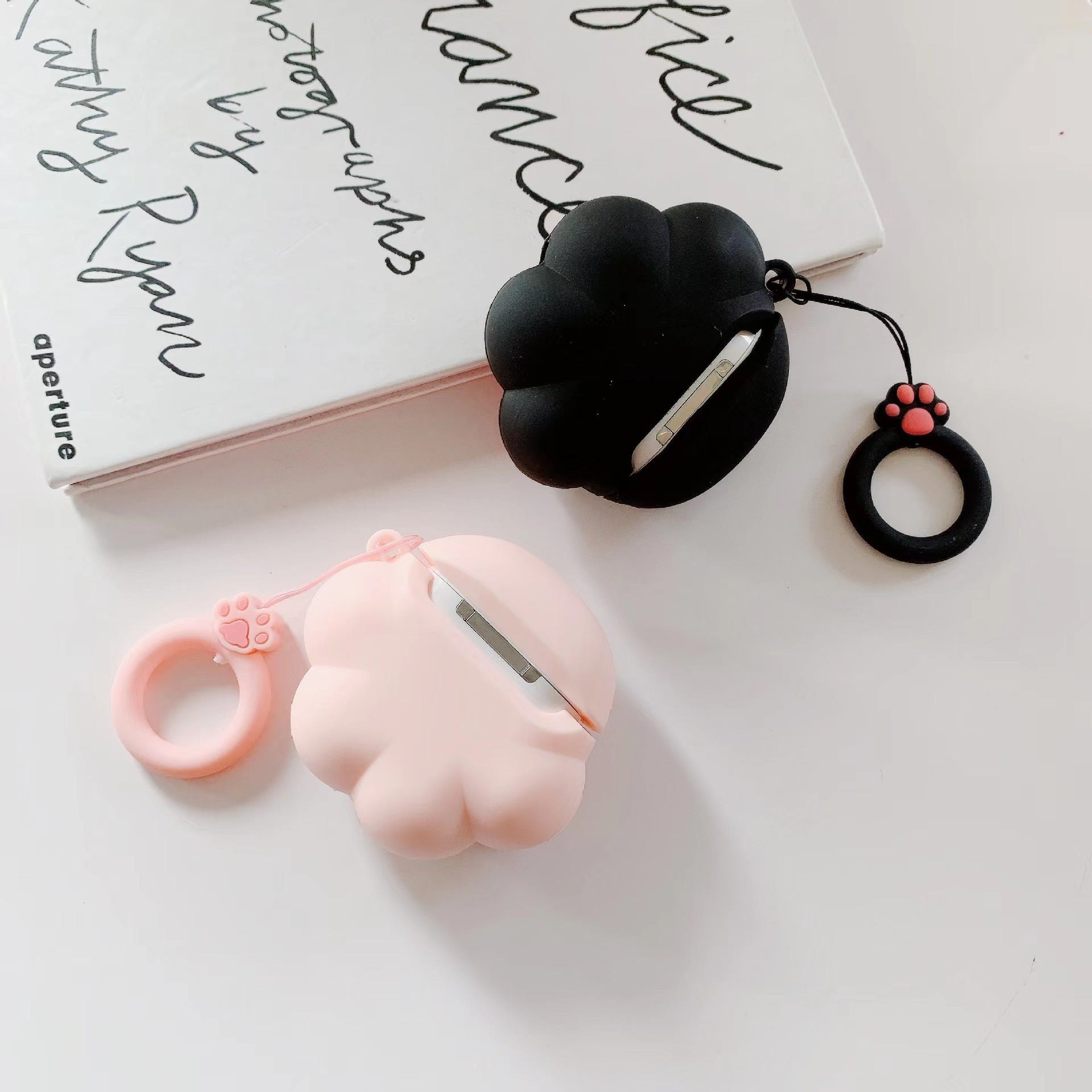 Casque de protection en silicone Paw de chat Mignon