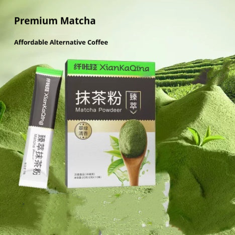 Nourriture de qualité Matcha Poudre Latte Boissons emballées en Sach individuel à usage unique