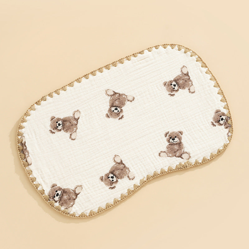 Oreiller plat en coton 10 couches bébé nouveau-né