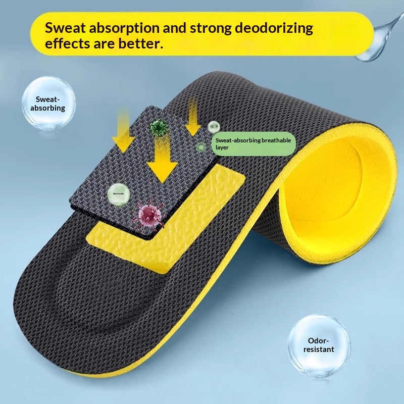 Semelle intérieure respirante haute élasticité absorbant les chocs