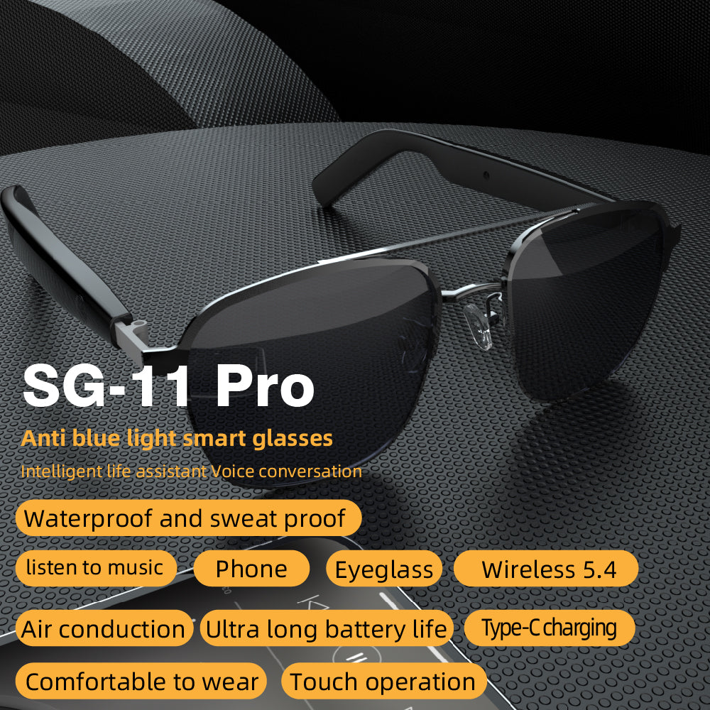 Smart Glass Smart Eyewear Étape dans le monde Verres résistants aux UV haute définition HIFI S