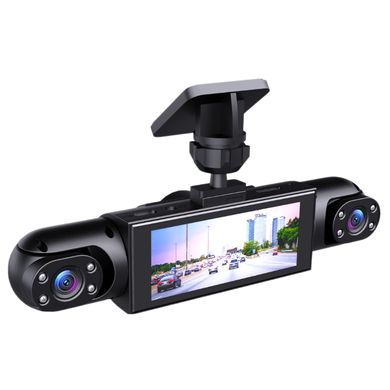1080P enregistreur de conduite haute définition avec quatre objectifs
