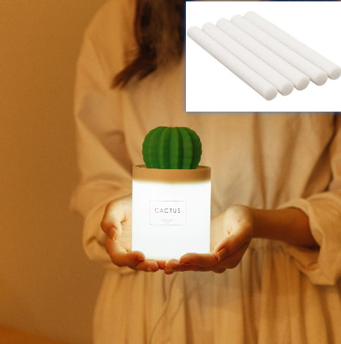 Air Humidificateur Soft LED lumière Cactus Ultrasonic Aroma Essential Oil Diffuseur pour la voiture de maison