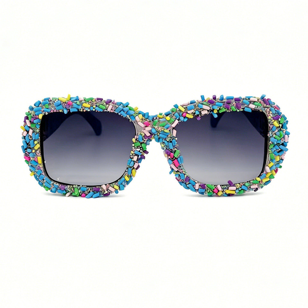 Lunettes de soleil à cadre carré Rasoirs polyvalents pour les vacances sur la plage
