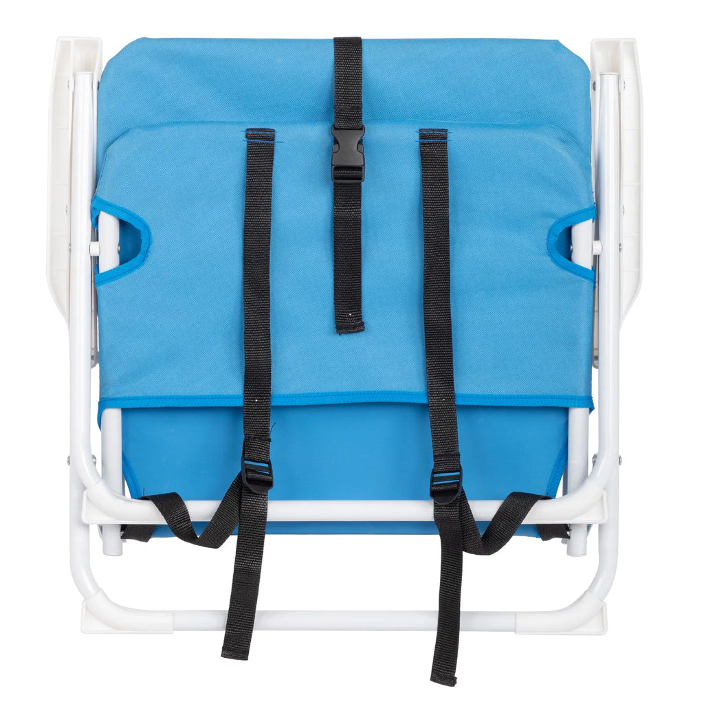 Chaise Oxford Cloth Iron Outdoor Beach Bleu