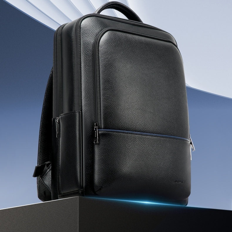 Sac à dos pour hommes en cuir tendance Business Commuter