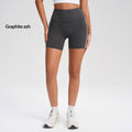 Short de sport pour femmes Pantalon de yoga d'été de trois quarts Vêtements de dessus Short de vélo High-waiste