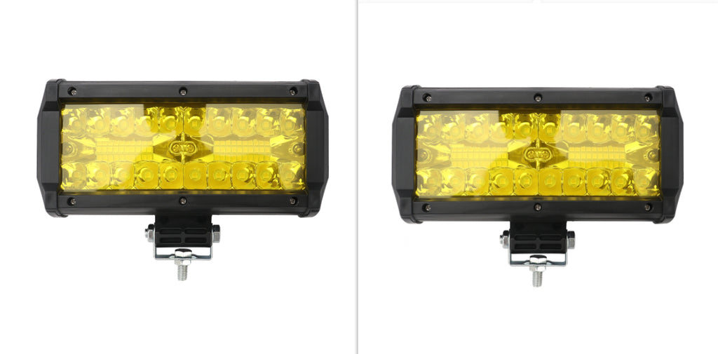 Surlignez Spotlight de voiture en plastique semi-alumine en trois rangées 120W