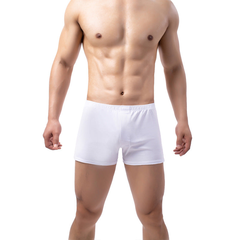 Slip de boxeur à couleurs solides pour hommes doux et respirant