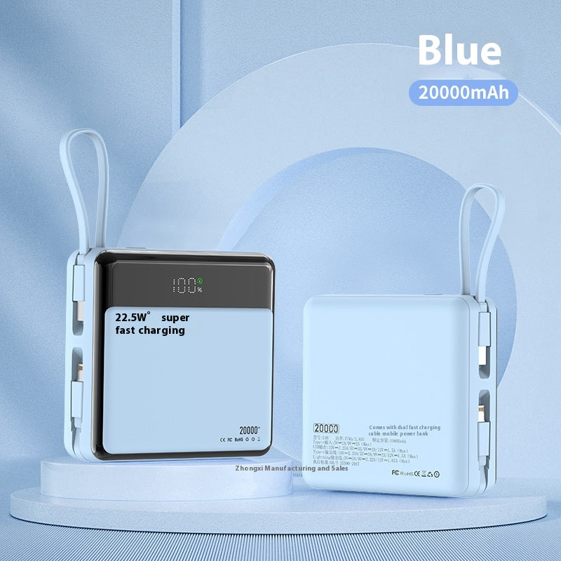 Banque de puissance à charge rapide avec câble