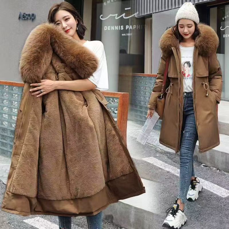 Coat d'hiver rembourré de mi-longueur pour femmes