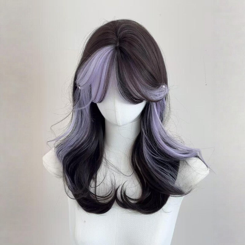 Femme Long Wig Summer Style mince avec Ombre Highlights