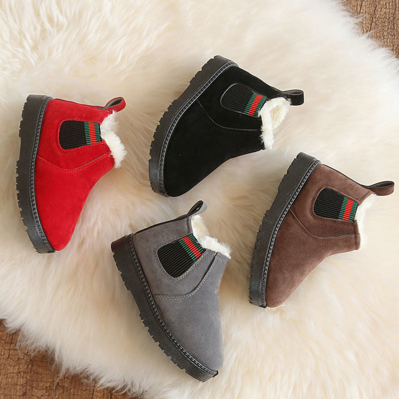 Bottes de neige d'hiver et de velours