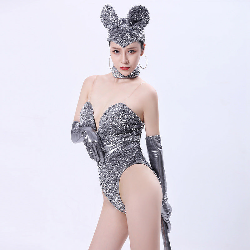 Costumes du bar Tournée de l'atmosphère des femmes pailletées