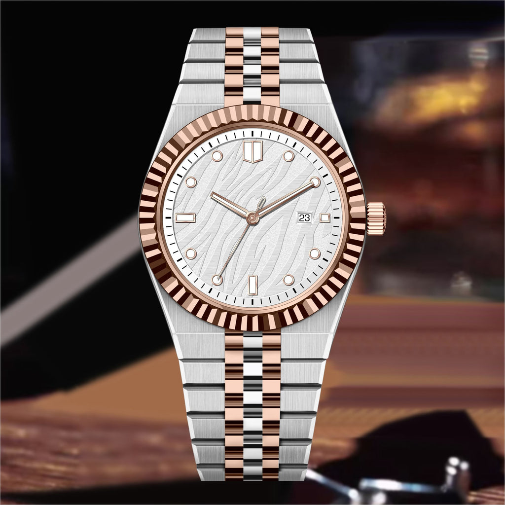 Montre Quartz pour hommes en acier haut de gamme