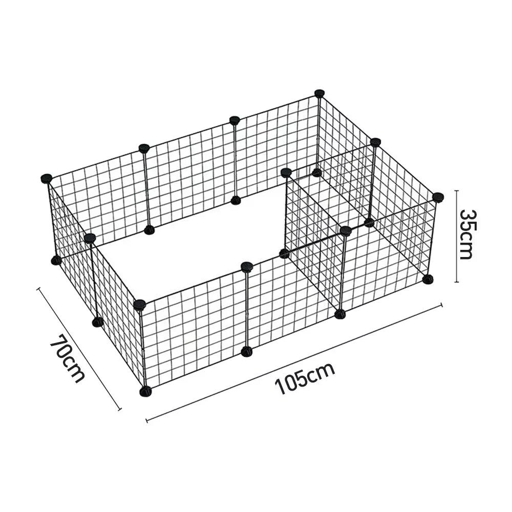 12 Panneaux Pet Dog Playpen Puppy Rabbits Jouer Pen fil métallique Run Cage Crate Fence