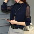 Mesh Ruffled Basting Chemise Top