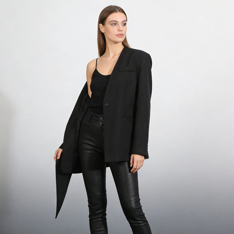 Blazer de mode irrégulier pour les femmes