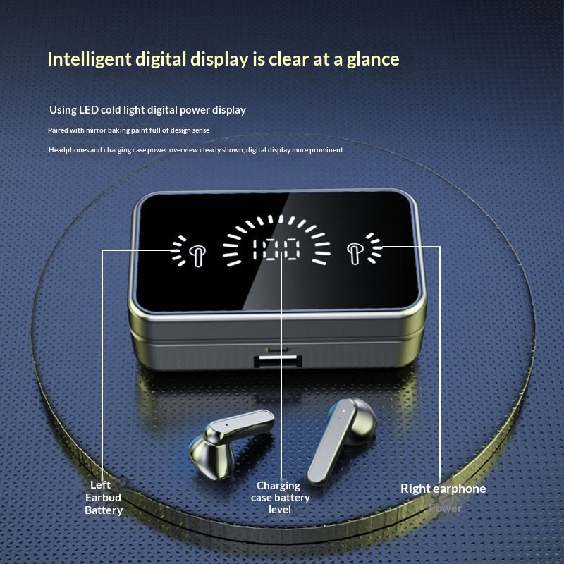 Ultra longue durée de vie de la batterie Mirror-Surface Touch-Contrôled Display Headphones numériques