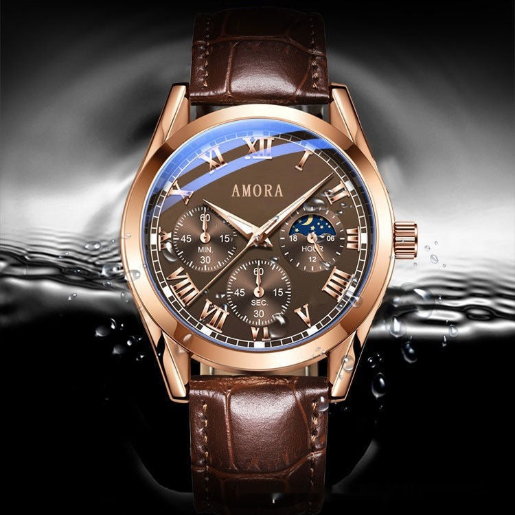 Montre à quartz lumineux non mécanique avec résistance à l'eau
