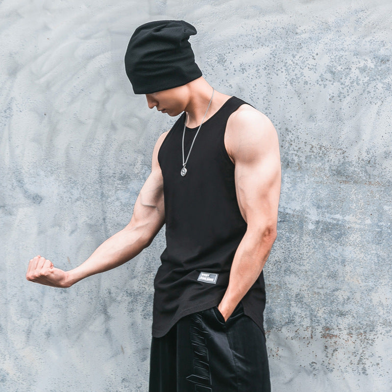 Summer Sports Vest Male Fitness Pure Coton