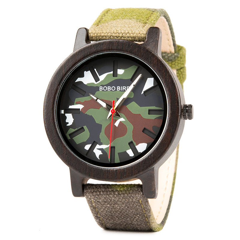 Montre en bois R24 Quartz Décoration