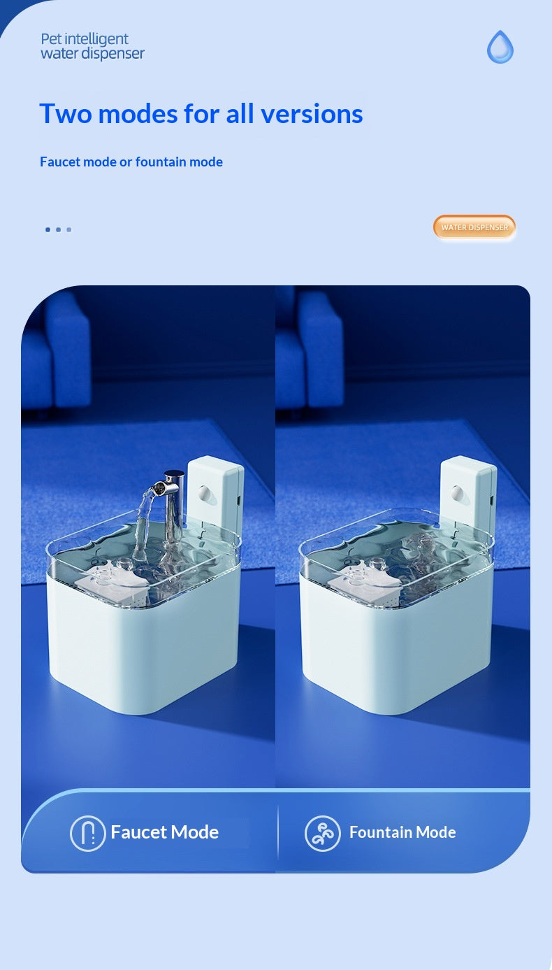 Fontaine d'eau pour animaux filtrant automatique