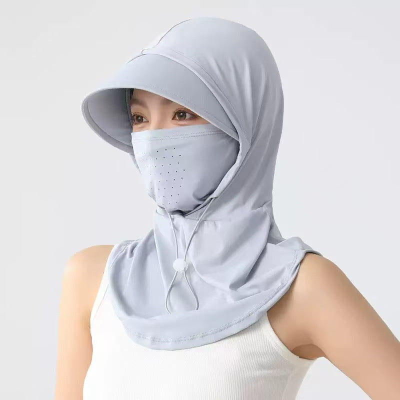 Masque visage écran solaire avec Hood Protection UV pleine face