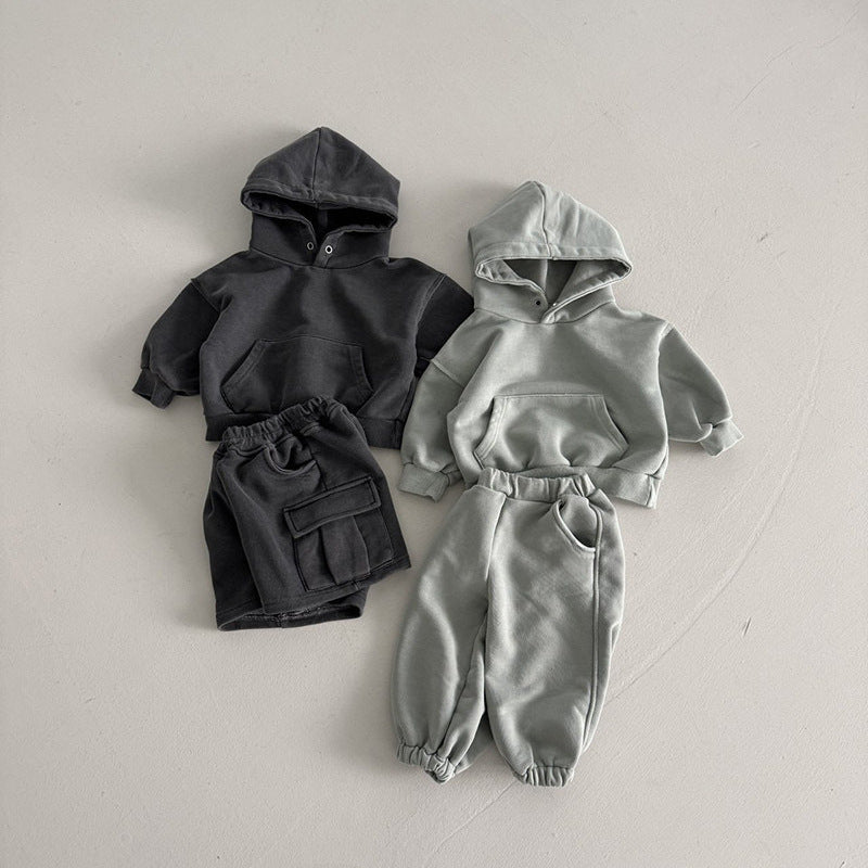 Garçons Hoodie pour enfants polyvalents à manches longues