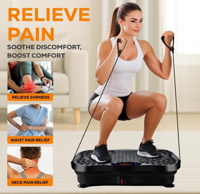 Plaque de vibration de puissance de la machine vibrante plate-forme exercice corps Shaker masseur