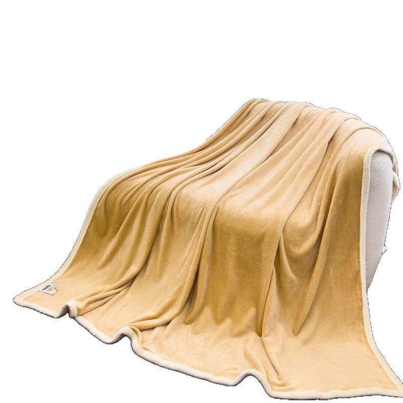 Épaisseur Coral Fleece BlankGift Blank Solid Color Vegan-friendly