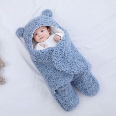 Bébé tenir le nouveau-né épaississant Wrap Swadle sac de couchage