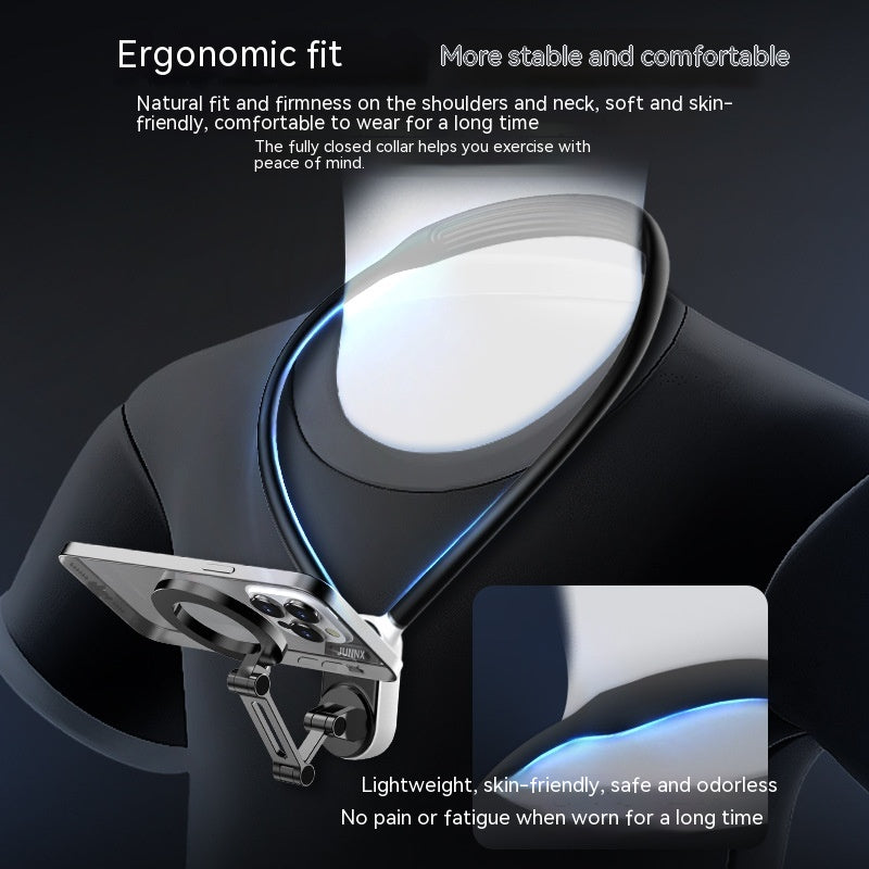 Cou suspendu Téléphone mobile Caméra de sport Support magnétique