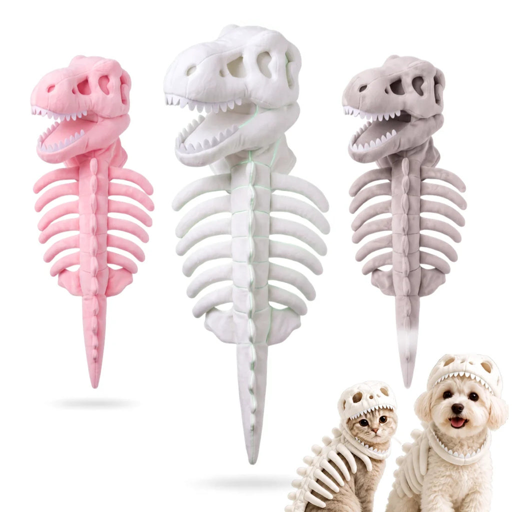 Costume d'animal de compagnie Dinosaur Skeleton
