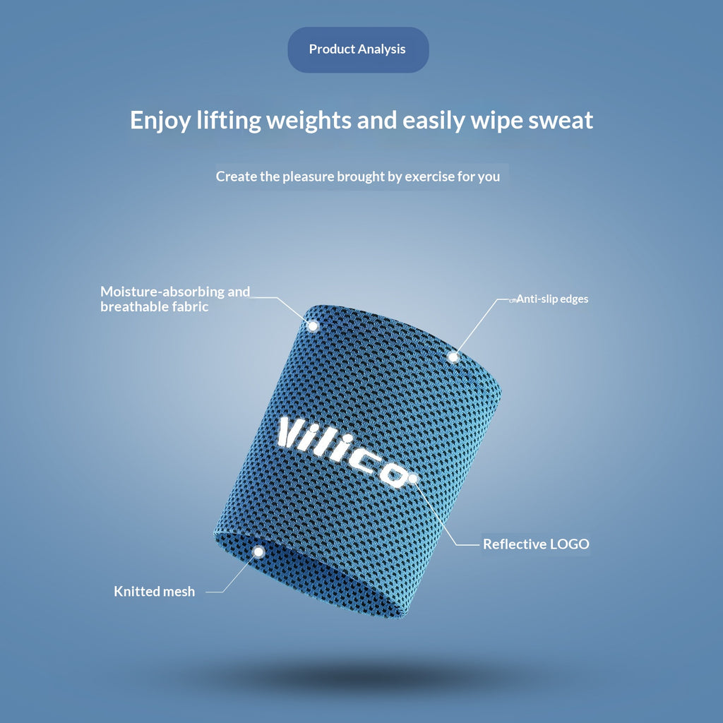 Sweat-absorbant Refroidissement Non-dérapant Breathable Sweat-wiping Wristband