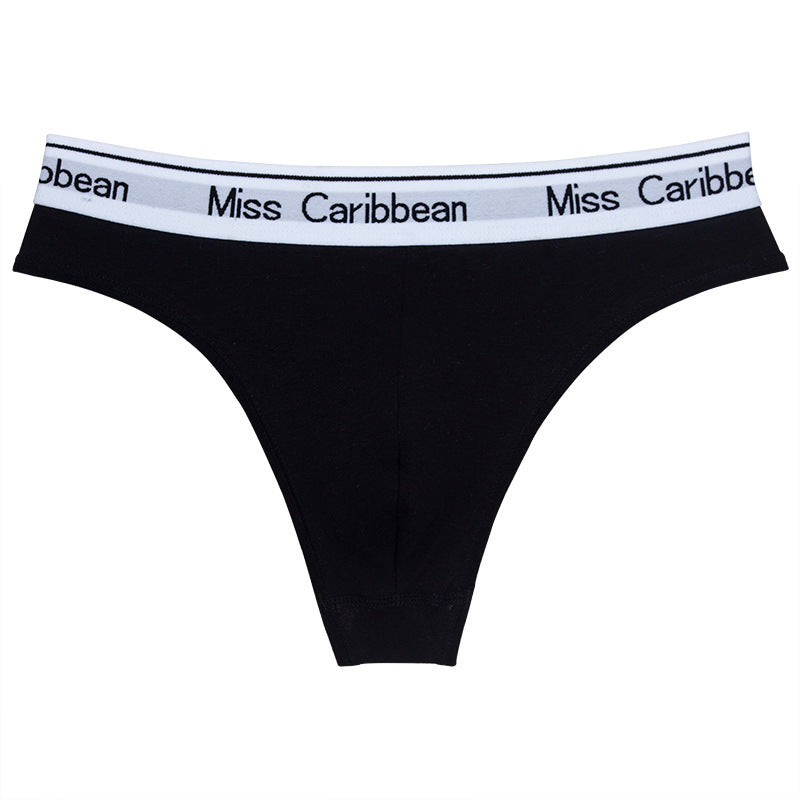 Sous-vêtements pour hommes Sexy U Convex Sports Fitness Lettre taille coton