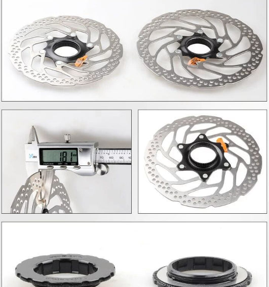 Verrouillage de taille moyenne Disque Mountain Bike Road Bike Central Lock Plaque de frein 160180 Disque