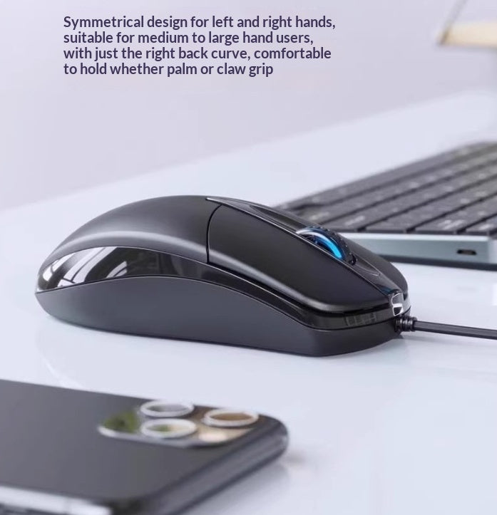 Wired USB Mouse for Office and Home Use