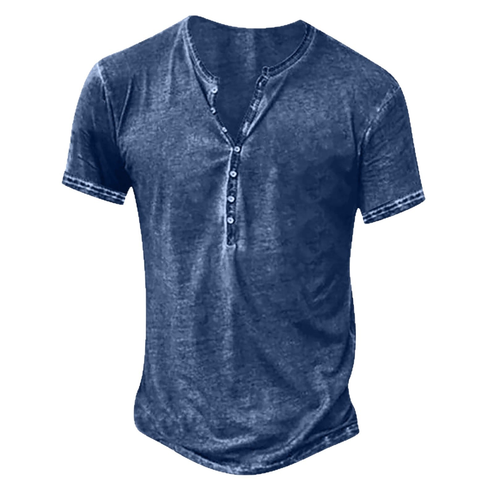 Wish Vintage Style V-Neck Cardigan homme mode casual manches courtes chemise