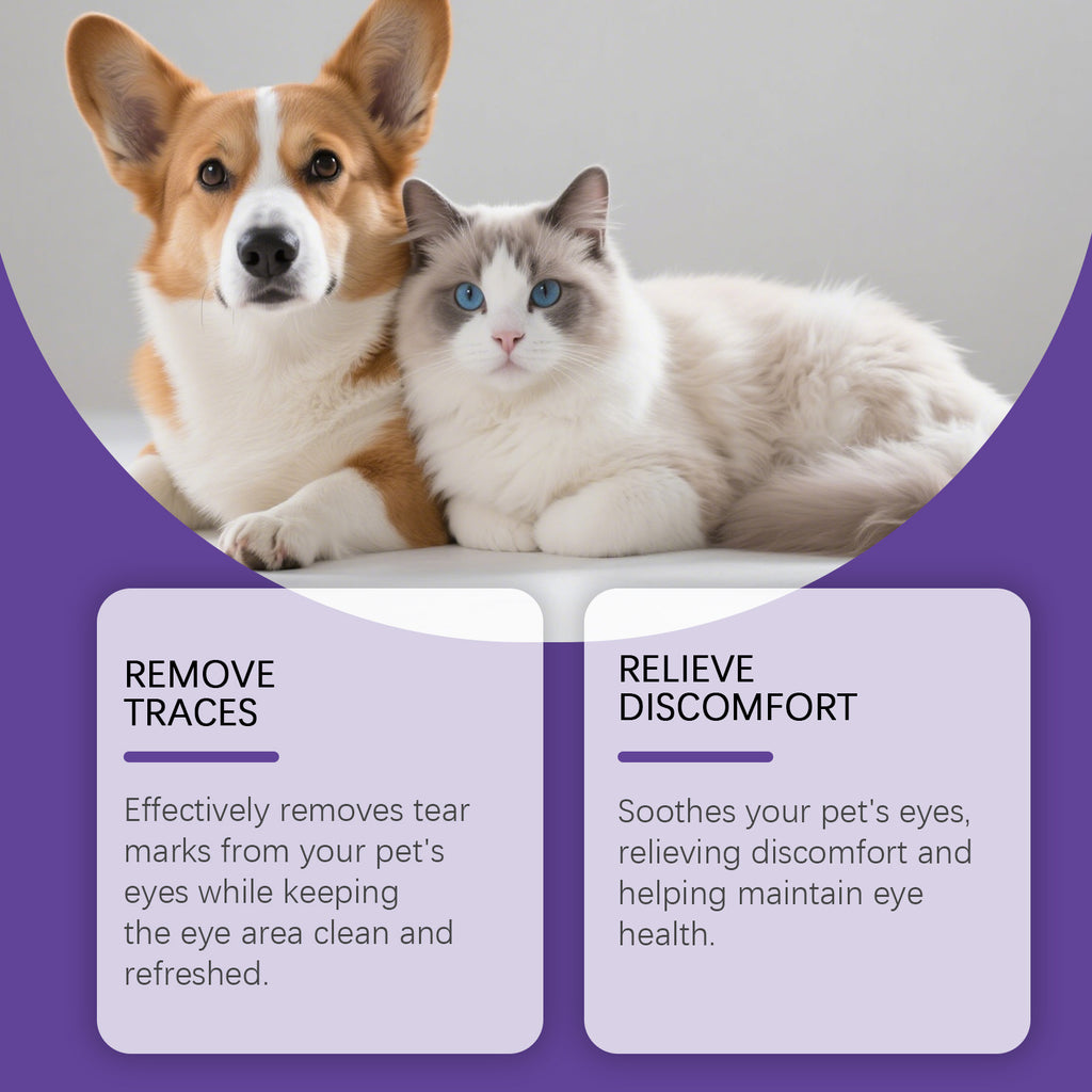 Gel hydratant pour les yeux d'animal