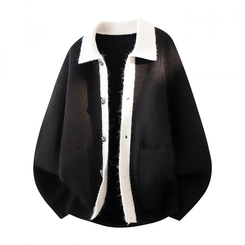 Fashionable autumn and winter cardigan for teenagers
