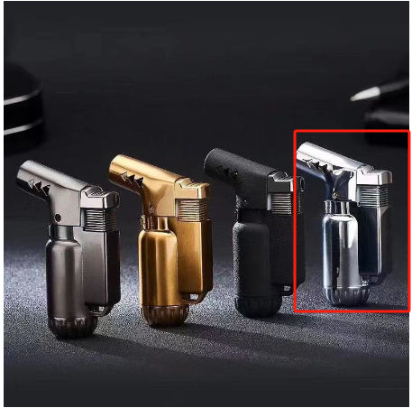 HB805-1 Elbow plein métal droit Punching Windproof Lighter