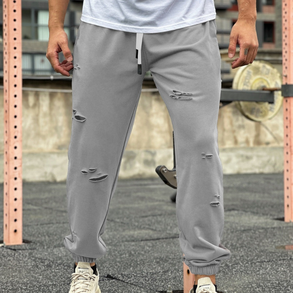 Pantalons de jogging à mâchement de sweat