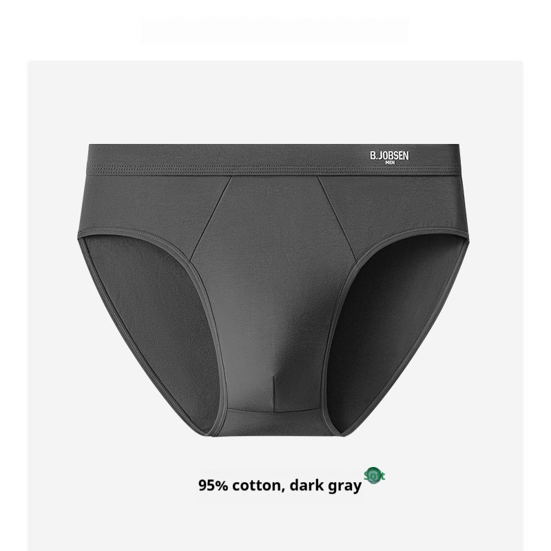 Slips en coton respirant pour hommes avec un crotch de coton antibactérien