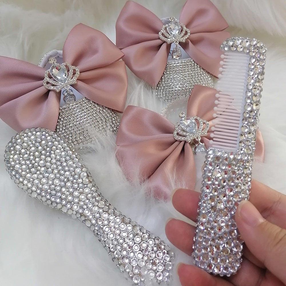 Chaussure de bébé fille en strass fait main