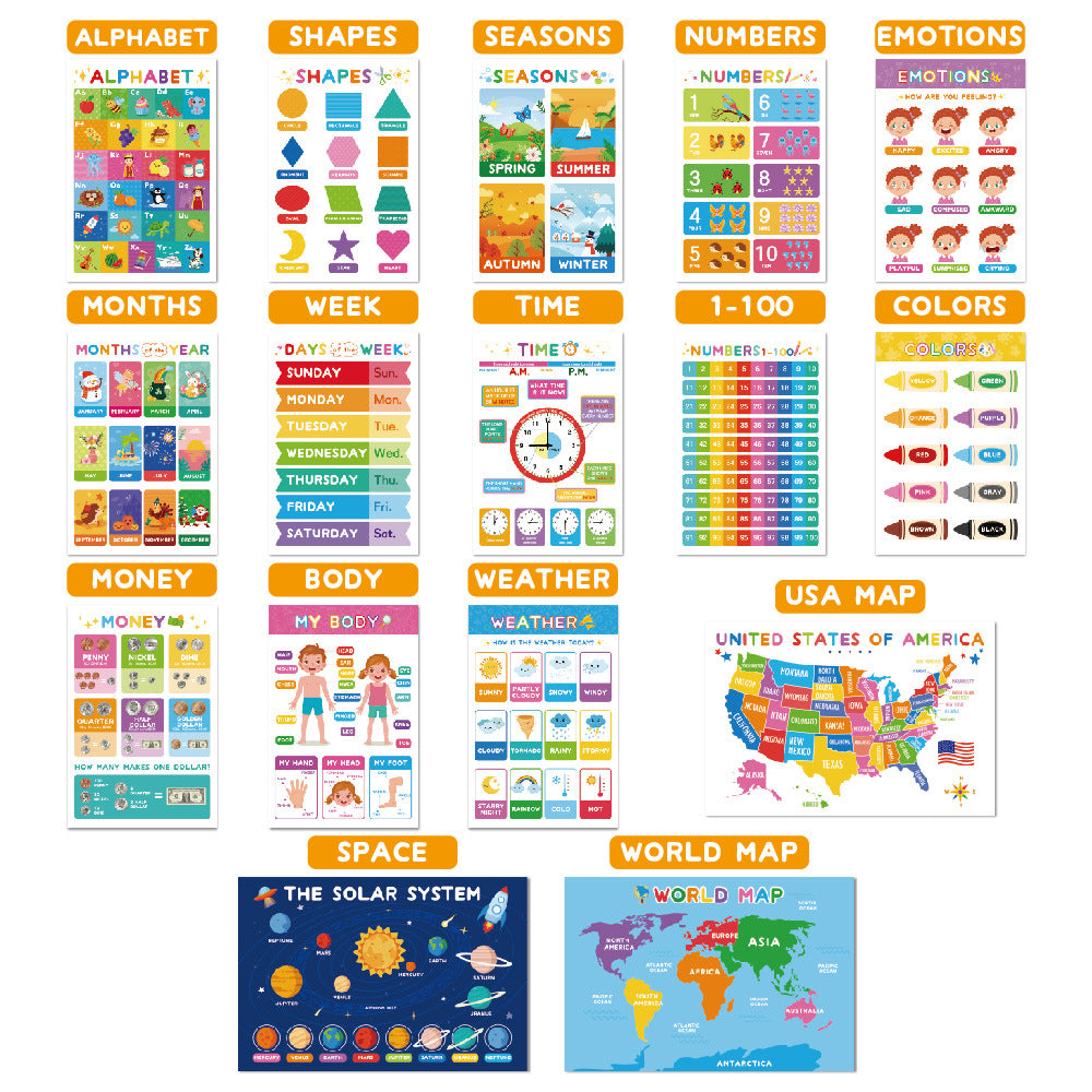 Wall stickers for early childhood education