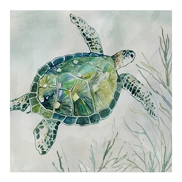 Peinture en toile de tortue Affiche d'art murale